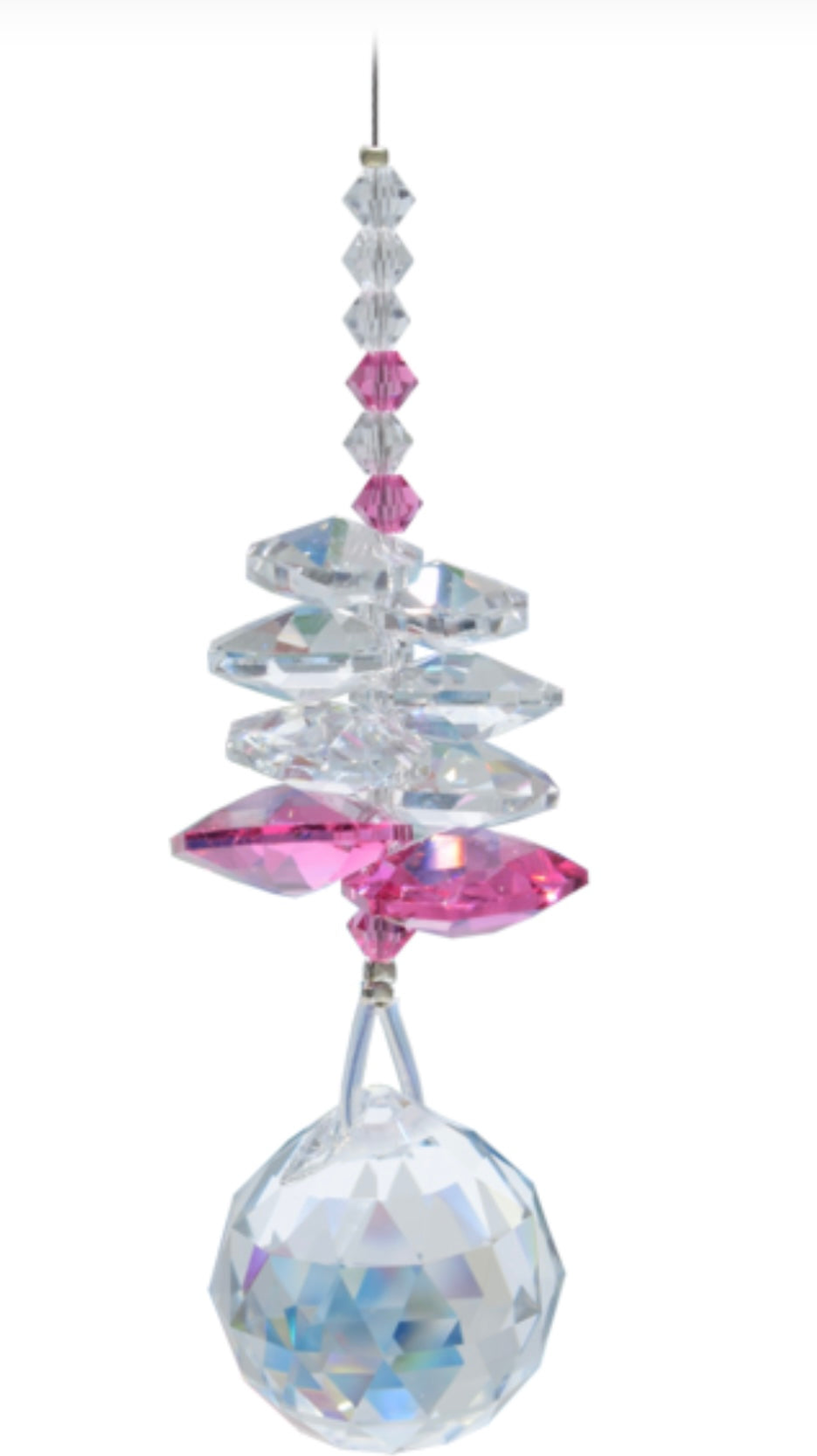 Rose birthstone cascade sun catcher (October) by Wildthings