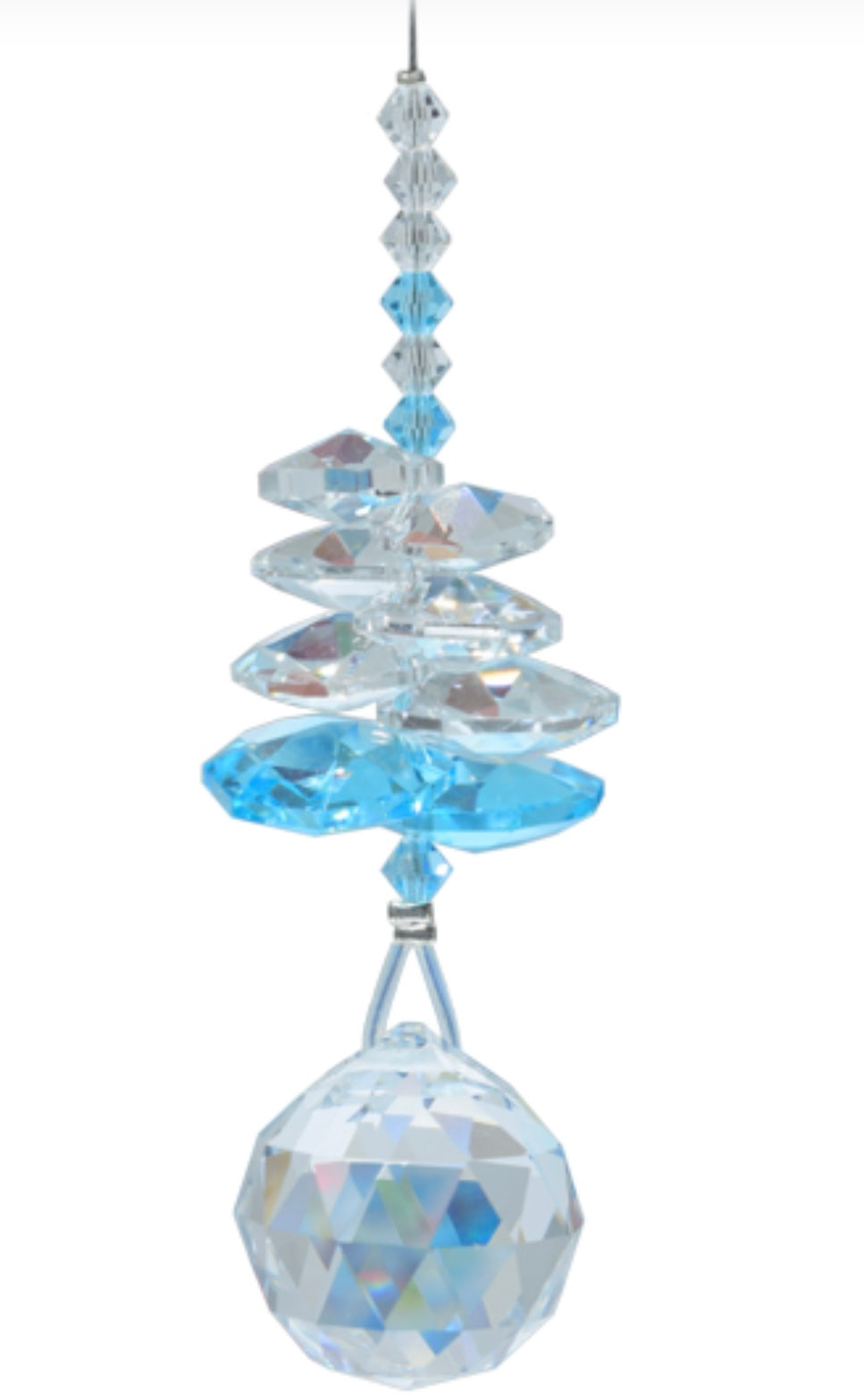 Aquamarine birthstone cascade sun catcher (March) by Wildthings