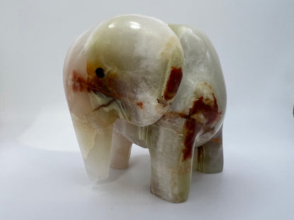 Onyx elephant tea light holder