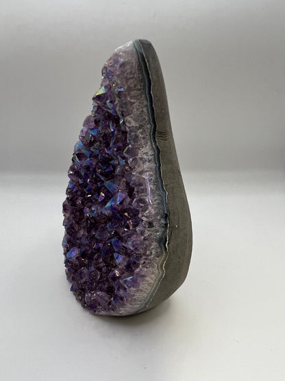 Aura Amethyst teardrop