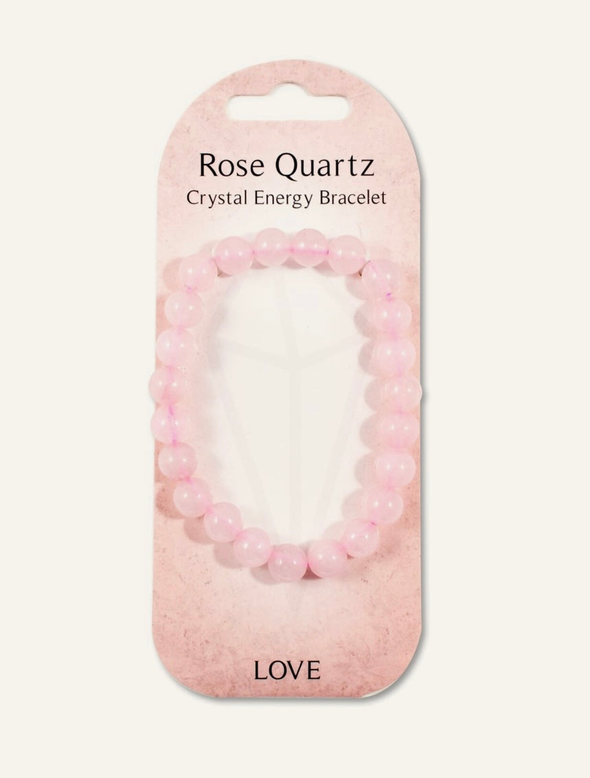 Rose quartz bead bracelet