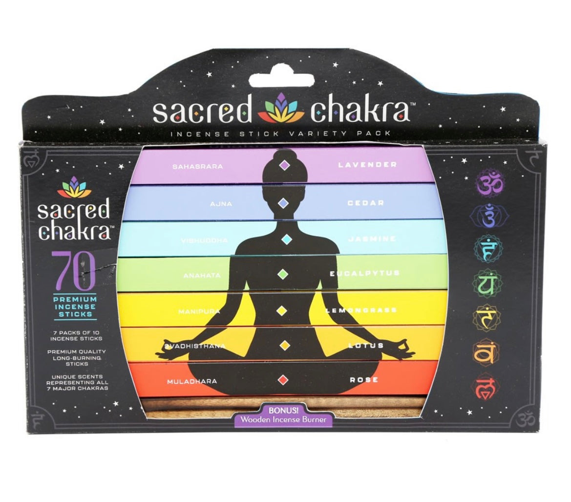 Sacred chakra incense variety pack