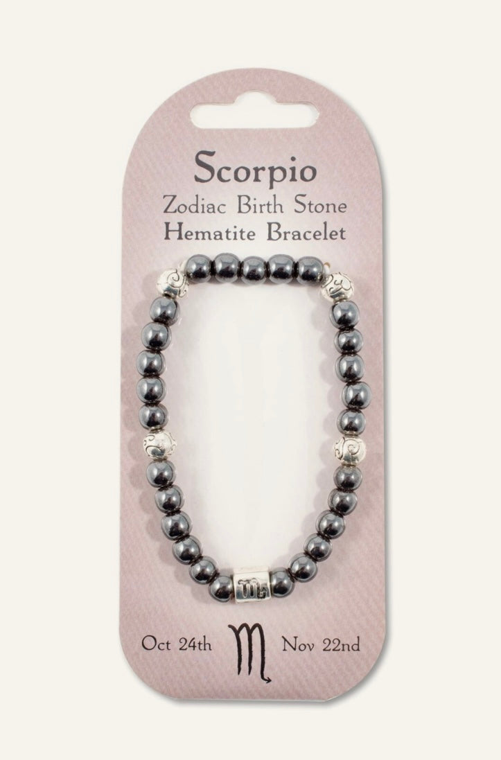 Scorpio birth stone bracelet