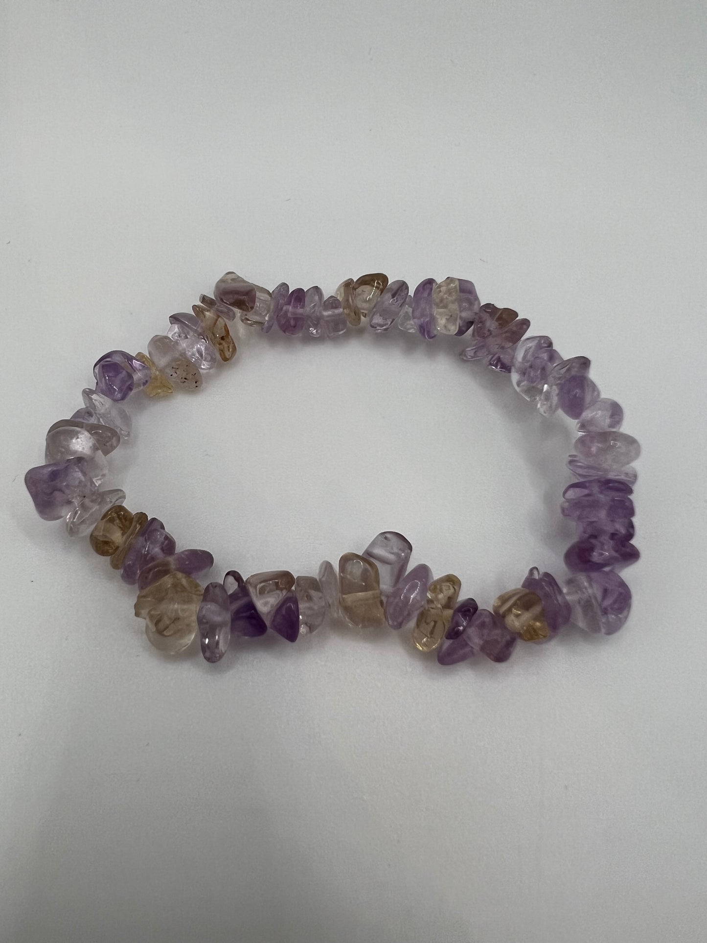 Ametrine chip bracelet