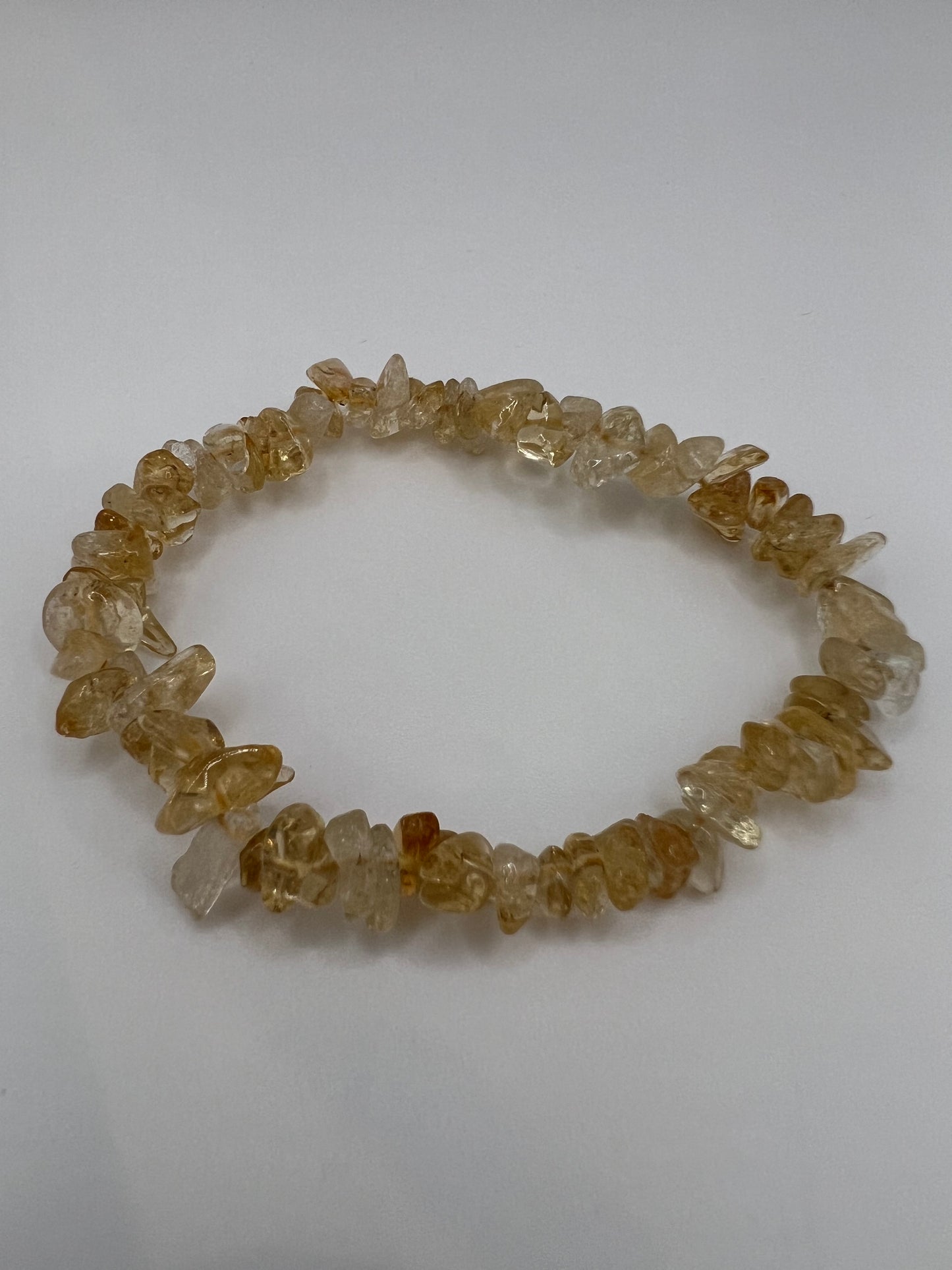 Citrine chip bracelet