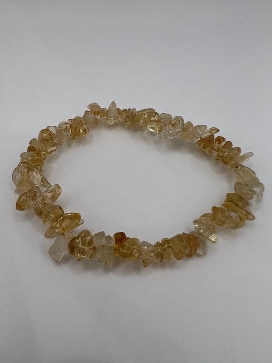 Citrine chip bracelet