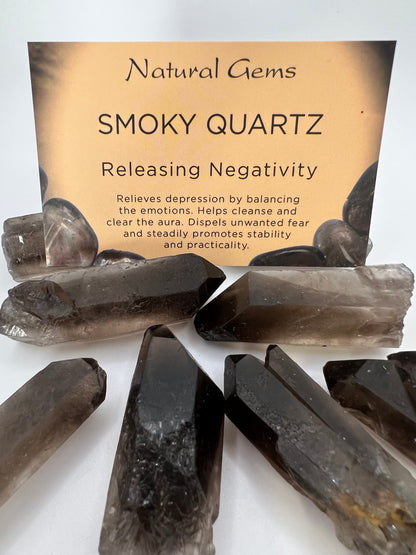 Rough Smoky quartz point