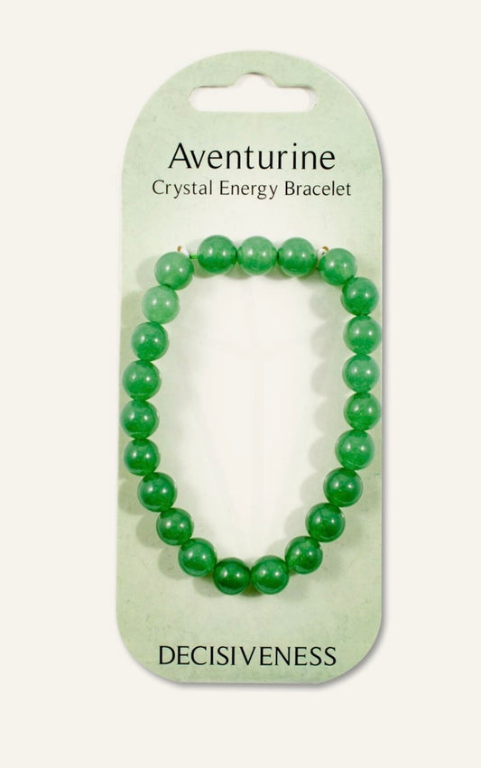 Green aventurine bead bracelet