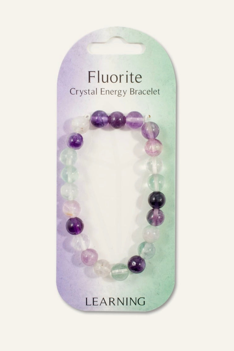 Fluorite bead bracelet