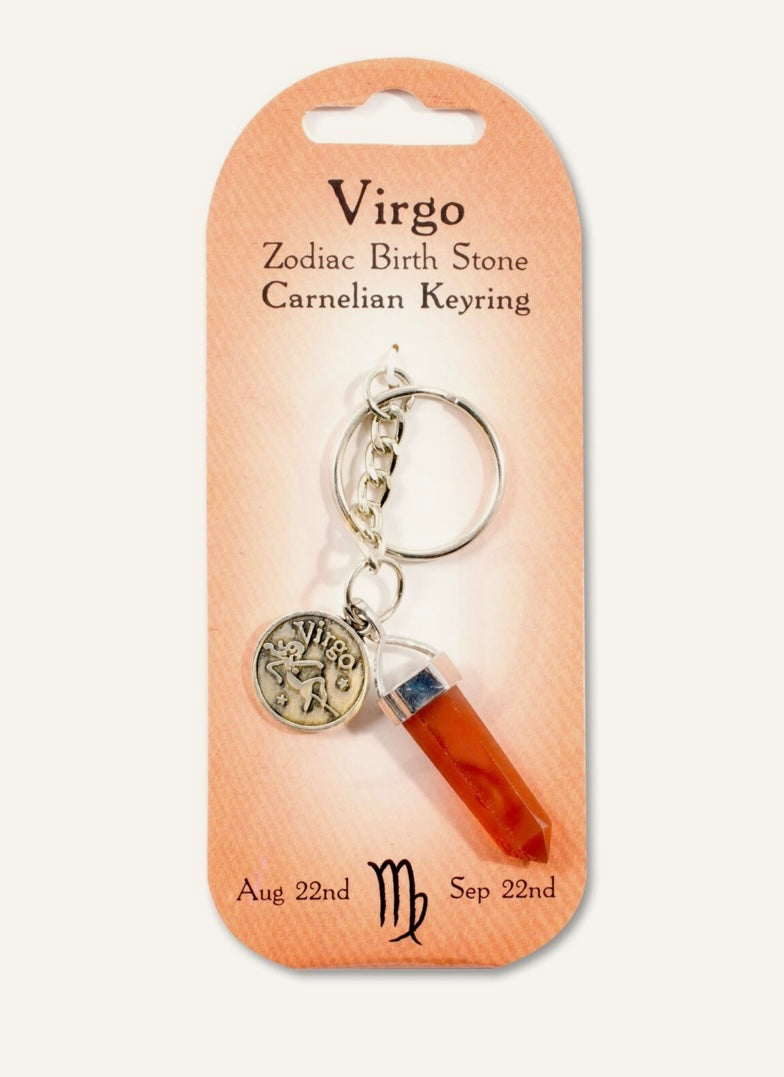 Virgo birth stone keyring