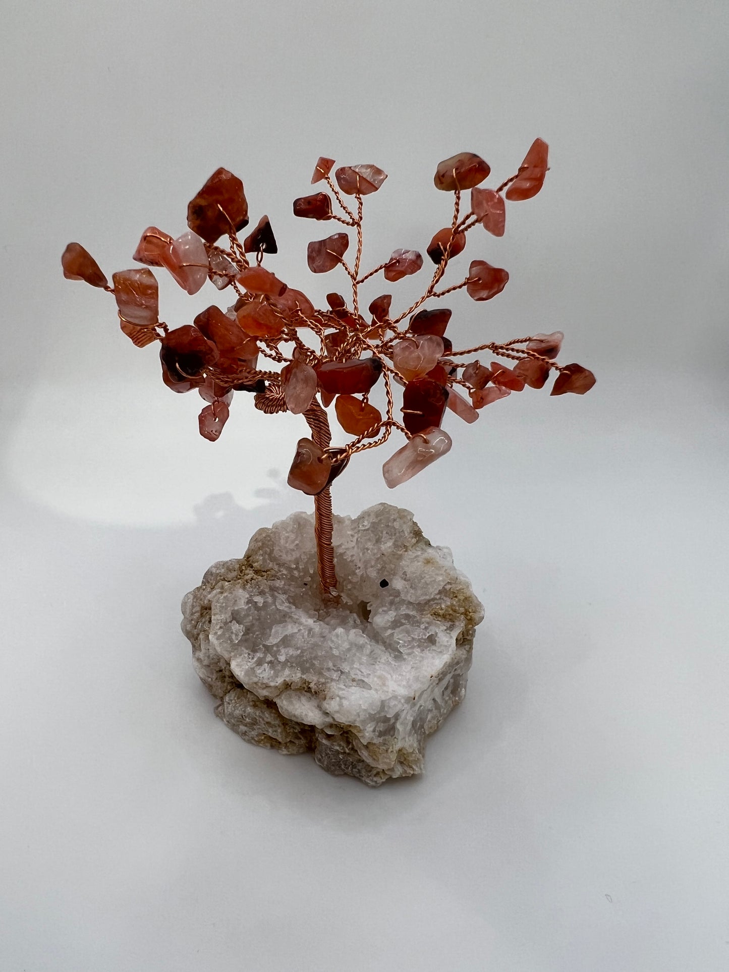 Carnelian gemstone tree