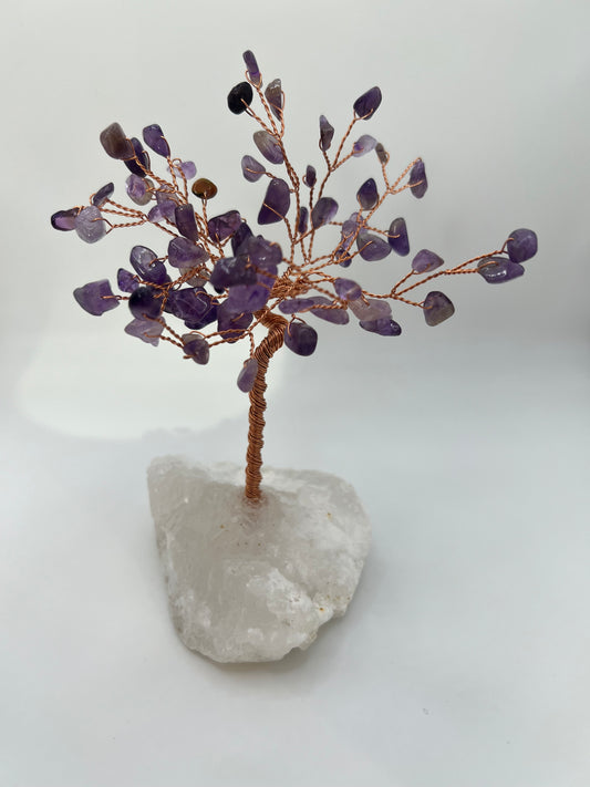 Amethyst gemstone tree