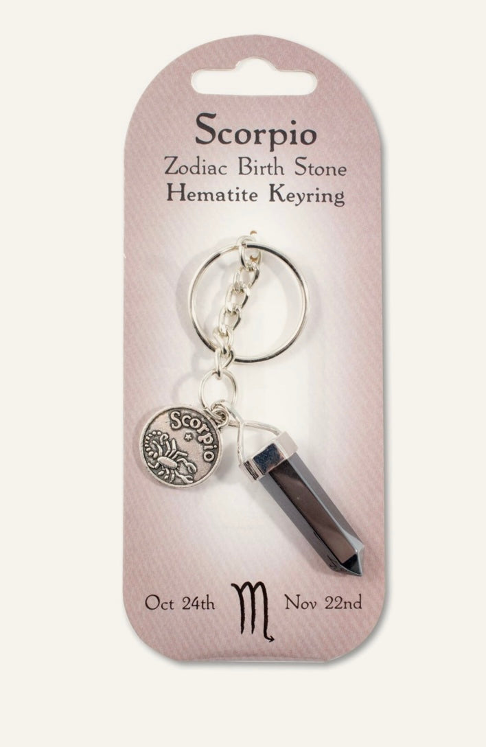 Scorpio birth stone keyring