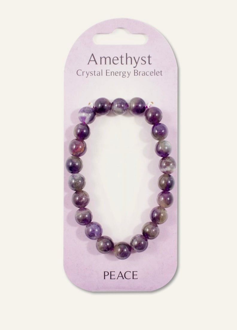 Amethyst bead bracelet