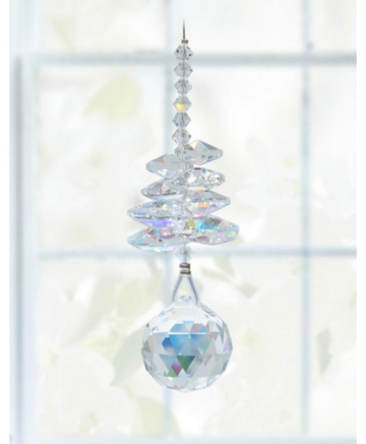 Aurora Borealis birthstone cascade sun catcher (April)