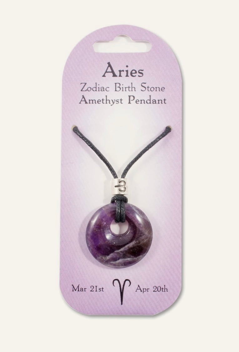 Aries birth stone pendant