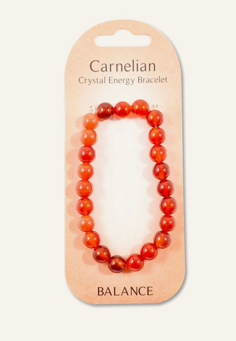 Carnelian bead bracelet