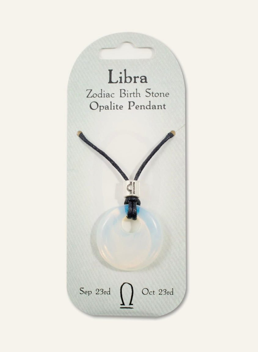 Libra birth stone pendant