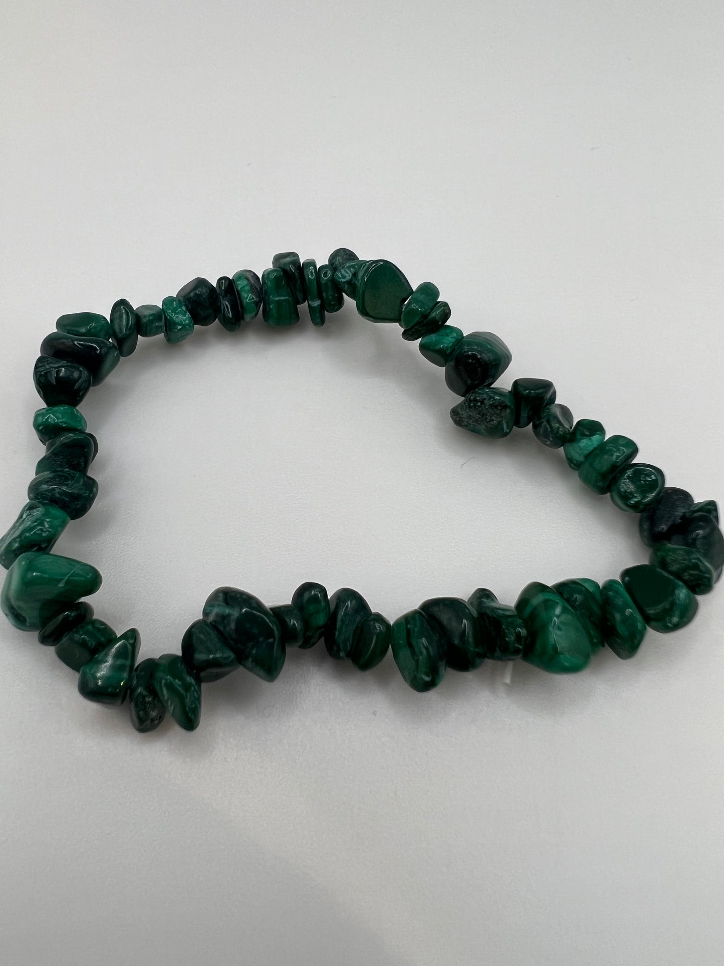 Malachite chip bracelet