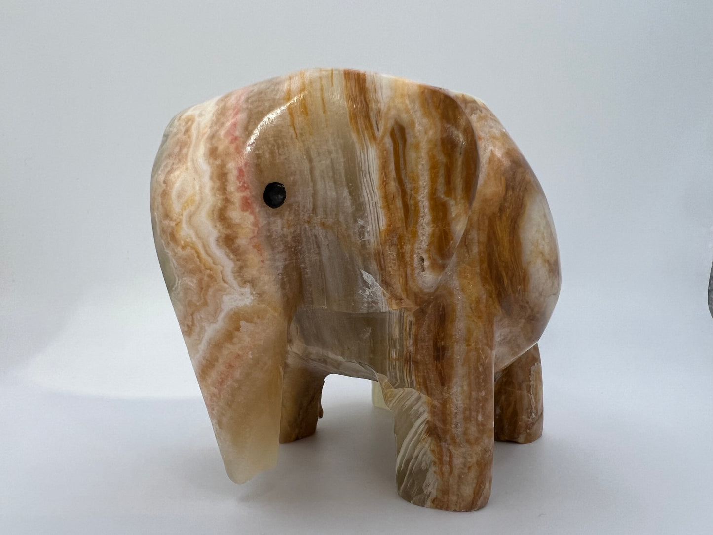 Onyx elephant tea light holder