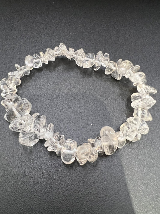 Clear Quartz chip bracelet