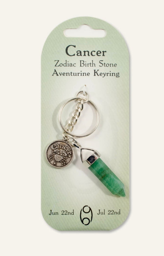 Cancer birth stone keyring