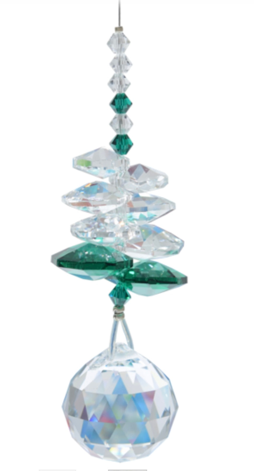 Emerald birthstone cascade sun catcher (May) by Wildthings