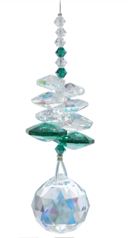 Emerald birthstone cascade sun catcher (May) by Wildthings