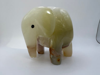 Onyx elephant tea light holder