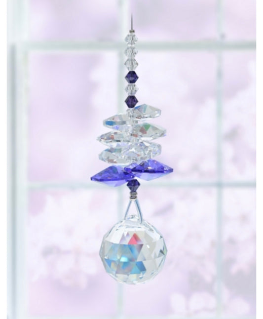 Amethyst birthstone cascade sun catcher (February) by Wildthings