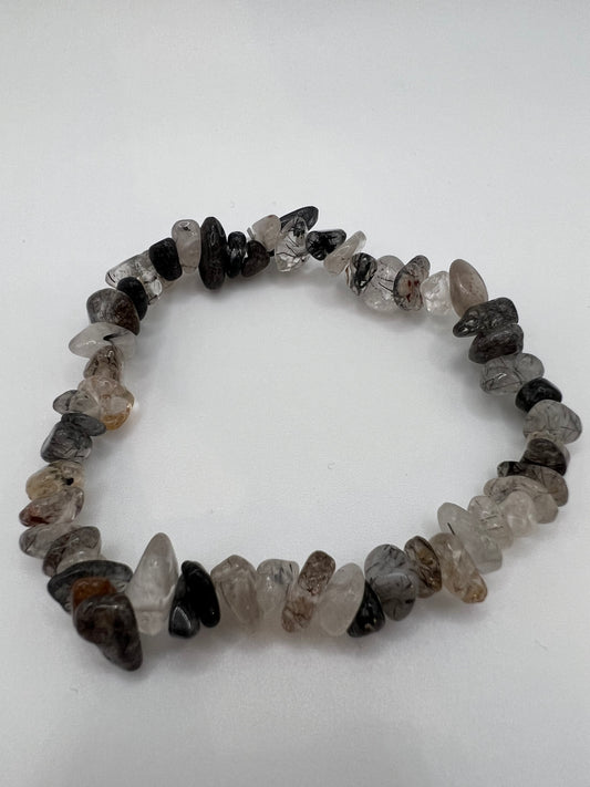 Tourmaline Quartz chip bracelet