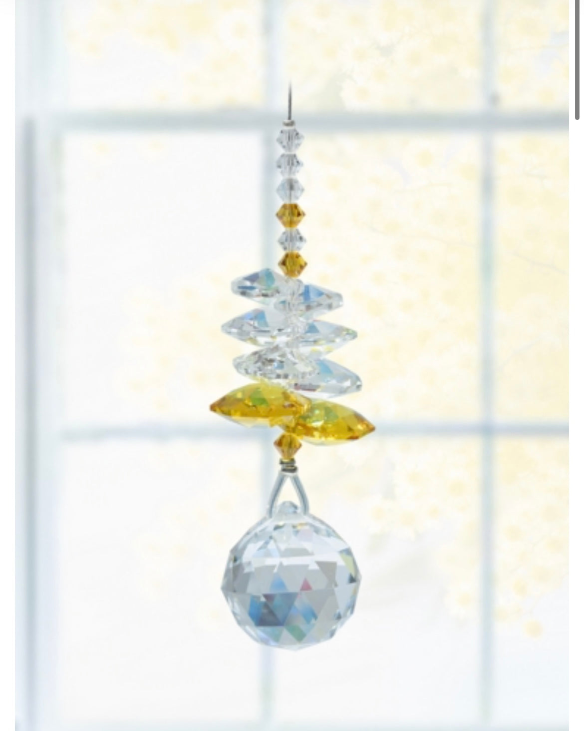 Topaz birthstone cascade sun catcher (November) by Wildthings