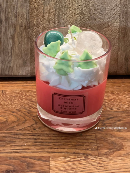 Christmas crystal candle