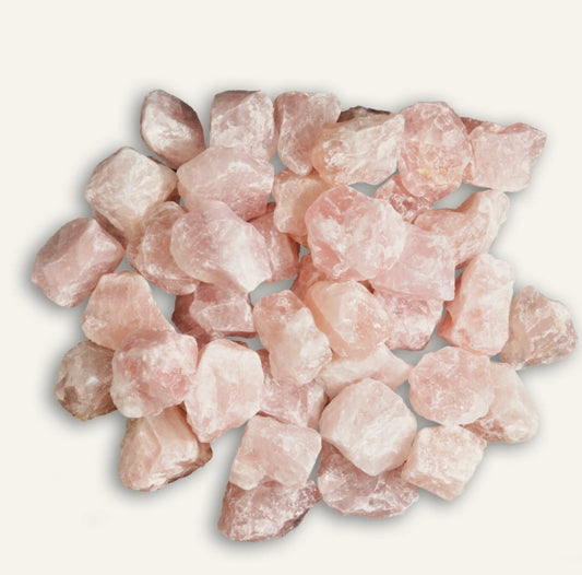 Rough rose quartz