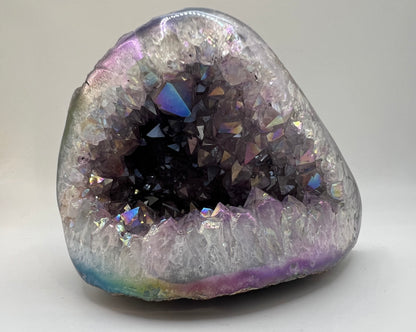 Aura Amethyst geode