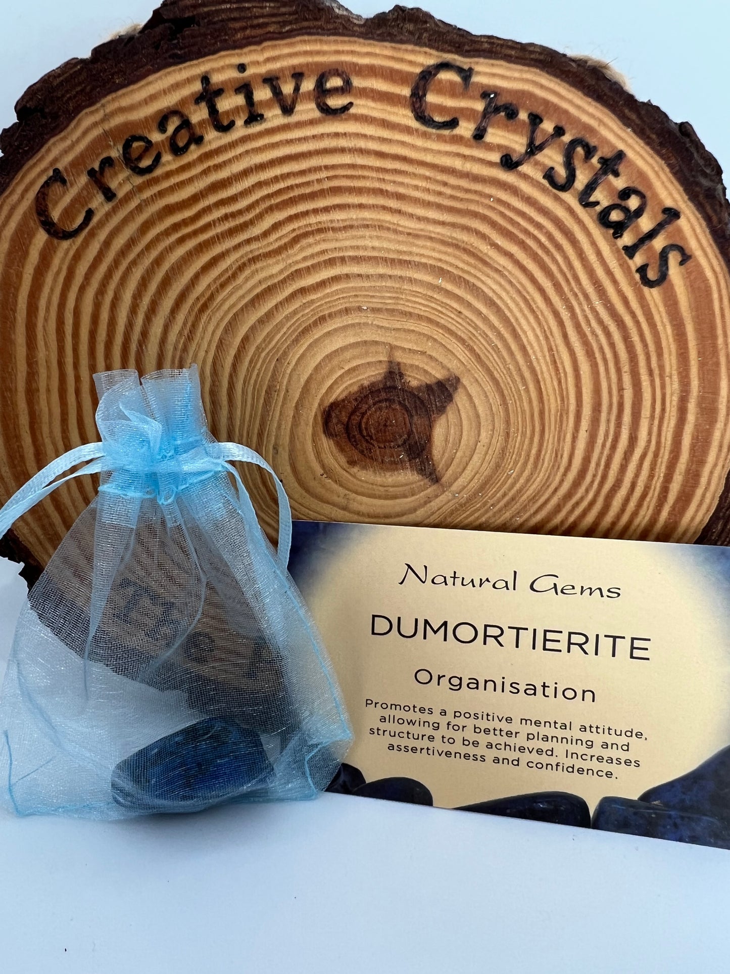 Dumortierite tumblestone