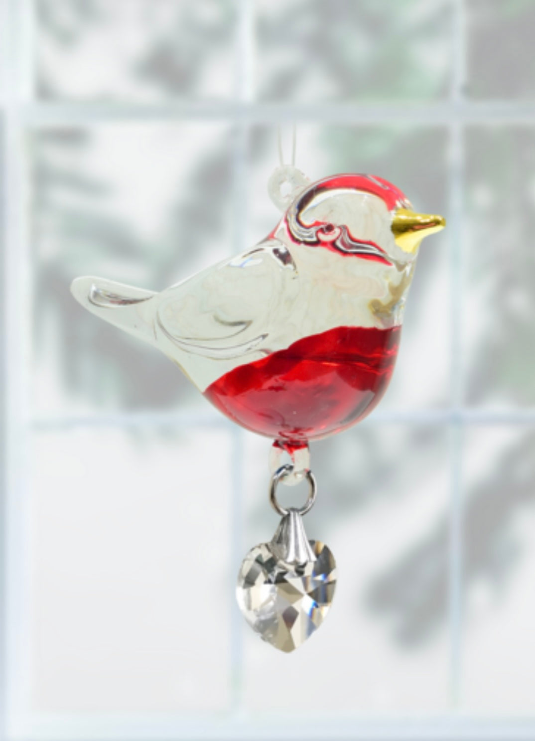 Robin glass sun catcher crystal by Wildthings