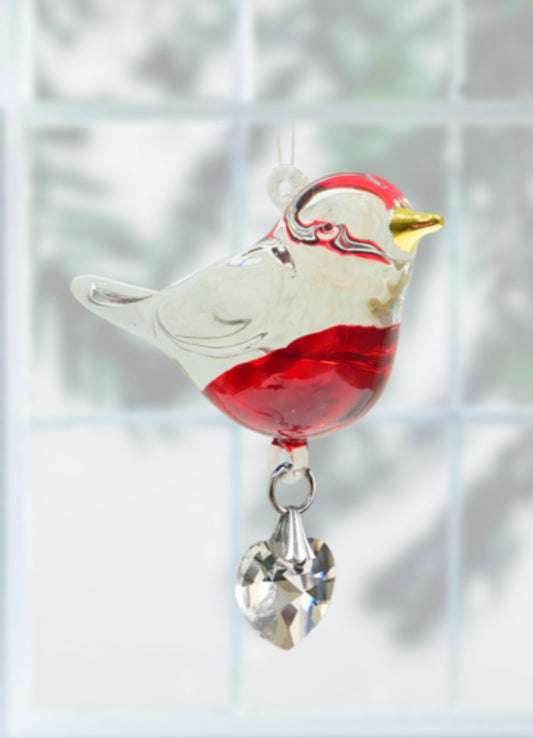 Robin glass sun catcher crystal by Wildthings