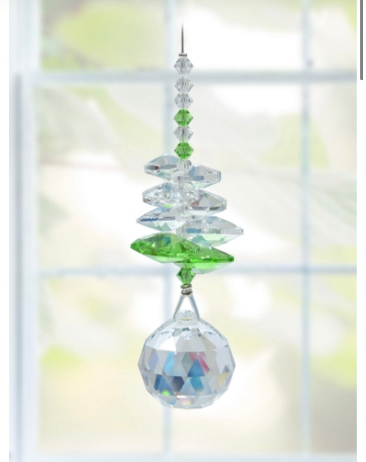 Peridot birthstone cascade sun catcher (August) by Wildthings