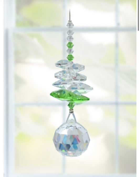 Peridot birthstone cascade sun catcher (August) by Wildthings